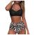 Bikini Sets for Women Two Piece Retro Swimsuit Retro Halter Ruched High Waist Swimwear with Bottom Modest Bathing Suit