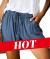 CILKOO Womens Comfy Drawstring Casual Elastic Waist Pocketed Shorts(S-3XL)