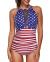 Tempt Me Women One Piece Swimsuit High Neck Plunge Mesh Ruched Monokini Swimwear