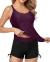 Yonique Womens Tankini Swimsuits Athletic Two Piece Tummy Control Bathing Suits with Shorts Modest Tank Tops