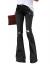 luvamia Women's Ripped Flare Bell Bottom Jeans Pants Retro Wide Leg Denim Pants