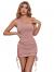 SheIn Women's One Shoulder Ruched Mini Bodycon Dress Sleeveless Drawstring Short Dresses