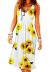 Camisunny Women Casual Loose Tank Dresses Sleeveless Beach Vacation Dress Swing Pleated U Neck Fashion Soft
