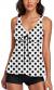 Modest Tankini Swimsuits for Women Two Piece Bathing Suits Floral Print Tank Top with Boyshorts Tummy Control Swimming Suits