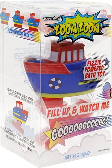 Townley Girl Handmade Bath Fizzies 4 Pcs with Roto Boat Great for Tub Bubble Baths |Gentle and Kids Safe Spa Bath Natural Fizz Stick Kit Set for Girls and Boys Ages 3 Yrs and Above