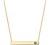 PAVOI 14K Gold Plated Crystal Birthstone Bar Necklace | Dainty Necklace | Gold Necklaces for Women |