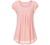 Furnex Women's Short Sleeve Tunic Shirt Pleated Mesh Blouses Summer Floral Tops