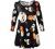 LARACE Women 3/4 Sleeve Tunic Top Loose Fit Flare T-Shirt