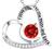 I Love You to the Moon and Back Necklace 925 Sterling Silver July Birthstone Ruby Necklace for Wife Mom Birthday Gifts Heart Pendant Jewelry for Women