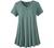 MONNURO Womens Plus Size Short Sleeve V Neck Button Basic Tunic Tops Summer Swing Shirts Blouses for Leggings