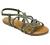 Trary Braided Strap Open Toe Summer Flat Sandals for Women