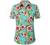 SSLR Womens Hawaiian Shirt Floral Blouses Short Sleeve Button Down Shirts for Women