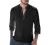 Karlywindow Mens Linen Henley Shirt Long Sleeve Cotton Beach Yoga Loose Fit Henleys Tops