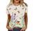 Womens Summer Tops Short Sleeve Fashion Casual Trendy Printed Tshirts Crew Neck Tee Shirt Cute T Shirts Ladies Blouses