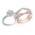 Wuziwen Wedding Rings for Women Solitaire Round Cz Engagement Ring Set Sterling Silver Size 4-13