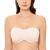 DELIMIRA Women's Jacquard Bandeau Underwire Minimizer Strapless Bra for Large Bust