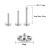 ShineYingTi 16g ASTM F136 Labret Titanium Internally Threaded Earring Helix Tragus Cartilage Ear Piercing Body Jewelery