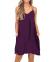 BEUFRI Women's Summer Spaghetti Strap Casual Swing Tank Beach Cover Up Dress with Pockets