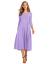 Hotouch Women's 3/4 Sleeve A-line and Flare Midi Long Dress