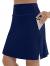 XIEERDUO Women's 20" Modest Knee Length Tennis Skirt Golf Skort Gym Shorts Athletic