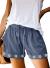 CILKOO Womens Comfy Drawstring Casual Elastic Waist Pocketed Shorts(S-3XL)