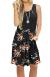 AUSELILY Women's Sleeveless Pleated Tank Empire Waist Casual Dress with Pockets Knee Length