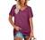 Angerella Summer Tops for Women Casual V Neck T Shirts Short Sleeve Tunic Tops Loose Fit