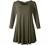 LARACE Women 3/4 Sleeve Tunic Top Loose Fit Flare T-Shirt
