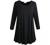LARACE Women 3/4 Sleeve Tunic Top Loose Fit Flare T-Shirt