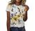 Womens T-Shirt Casual Dressy Floral Printed Short Sleeve Funny Graphic Tee Shirts Summer Cute Loose Blouse Tops