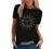 Womens Sun and Moon Tee Tops Retro Abstract Print Graphic Tee Tshirts Loose Fitting Casual Dressy Cute T Shirts Blouse