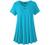 MONNURO Womens Plus Size Short Sleeve V Neck Button Basic Tunic Tops Summer Swing Shirts Blouses for Leggings