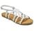 Trary Braided Strap Open Toe Summer Flat Sandals for Women