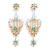 Anime Game Genshin Impact Zhongli Keqing Mona Cosplay Props Earrings Fashion Jewelry Gift For Women Girls
