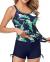 Yonique Womens Tankini Swimsuits Athletic Two Piece Tummy Control Bathing Suits with Shorts Modest Tank Tops