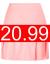 JACK SMITH Women's Athletic Skort Back Pleated Waist Stretchy Sports A-Line Skirts with Pockets
