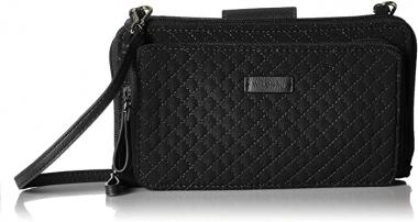 Vera Bradley Microfiber Deluxe All Together Crossbody Purse with RFID Protection