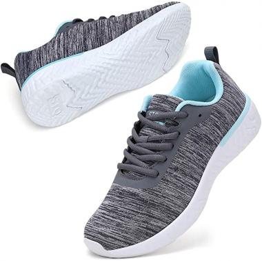 STQ Walking Shoes for Women Lace Up Lightweight Tennis Shoes