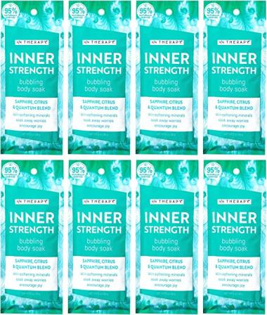 Village Naturals Therapy, Inner Strength Mineral Bath Soak, 2 Oz, Pack of 8