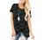 SAMPEEL Womens Tops Casual Summer T Shirts Twist Knot Tunic Tops