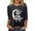Women 3/4 Sleeve Tops Casual Tie Dye Graphic Tee Shirts Summer Crewneck Sweatshirt Loose Fit T Shirts Tunic Blouses