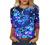 Women 3/4 Sleeve Tops Casual Tie Dye Graphic Tee Shirts Summer Crewneck Sweatshirt Loose Fit T Shirts Tunic Blouses