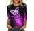 Women 3/4 Sleeve Tops Casual Tie Dye Graphic Tee Shirts Summer Crewneck Sweatshirt Loose Fit T Shirts Tunic Blouses
