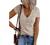 V Neck Tank Tops for Womens Casual Summer Tops Loose fit Ribbed Henley Shirts Cute Short Sleeve Button Up Vest Outfit