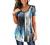 BeadChica Women's Tunic Tops For Leggings Short Sleeve Shirts Botton Up Casual Ruched Blouses Clothes