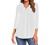Halife Women's 3/4 Sleeve Tunic Blouses V Neck Loose Summer Work Shirt Business Casual Tops