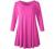 LARACE Women 3/4 Sleeve Tunic Top Loose Fit Flare T-Shirt