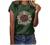 Women Sunflower Graphic Tee Tops Summer Cute T-Shirt Plus Size Loose Short Sleeve Crewneck Casual Tshirts Blouse S-5XL