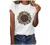 Women Sunflower Graphic Tee Tops Summer Cute T-Shirt Plus Size Loose Short Sleeve Crewneck Casual Tshirts Blouse S-5XL