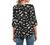 Womens Tops Summer 3/4 Sleeve Chiffon Blouse Loose Casual Elegant Ladies Office Work Shirts Loose Flowy Tshirts Top